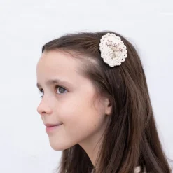 Clip crochet flores vintage bordado