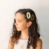 Clip forrado crochet blanco