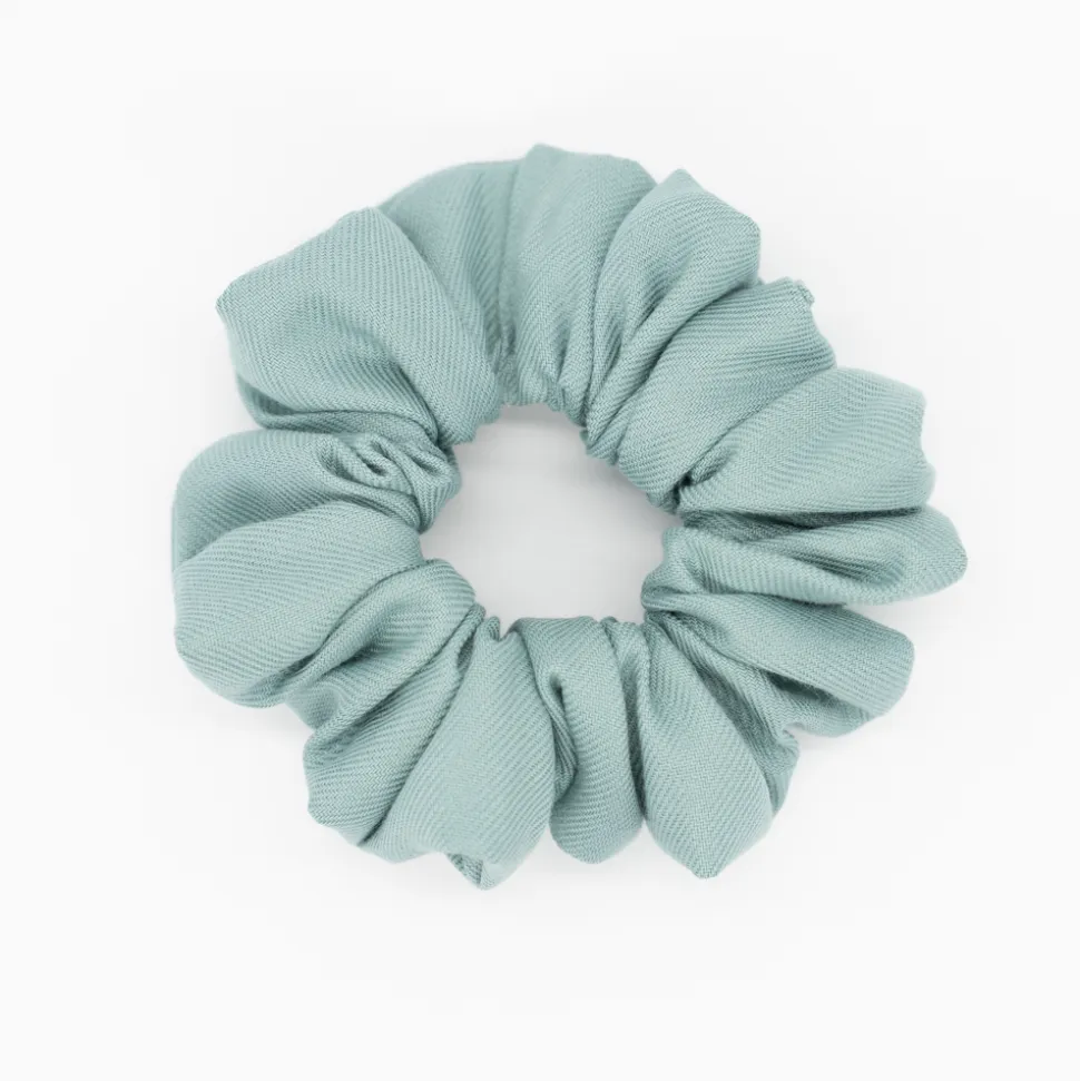 Coletero scrunchie azul turquesa
