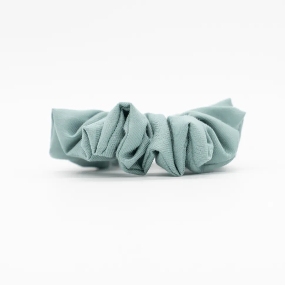 Coletero scrunchie azul turquesa