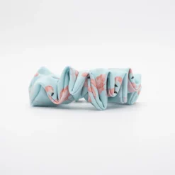 Coletero scrunchie de baño flamencos