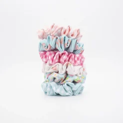 Coletero scrunchie de baño flores tropical