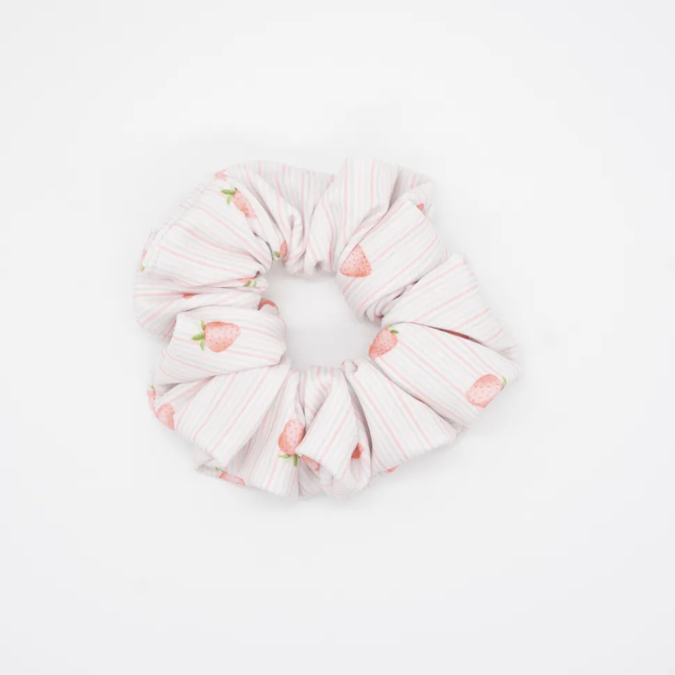 Coletero scrunchie de baño fresas