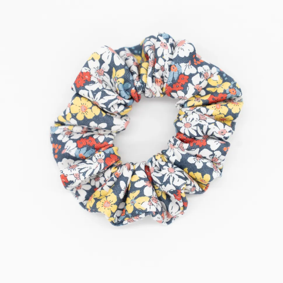 Coletero scrunchie flores color