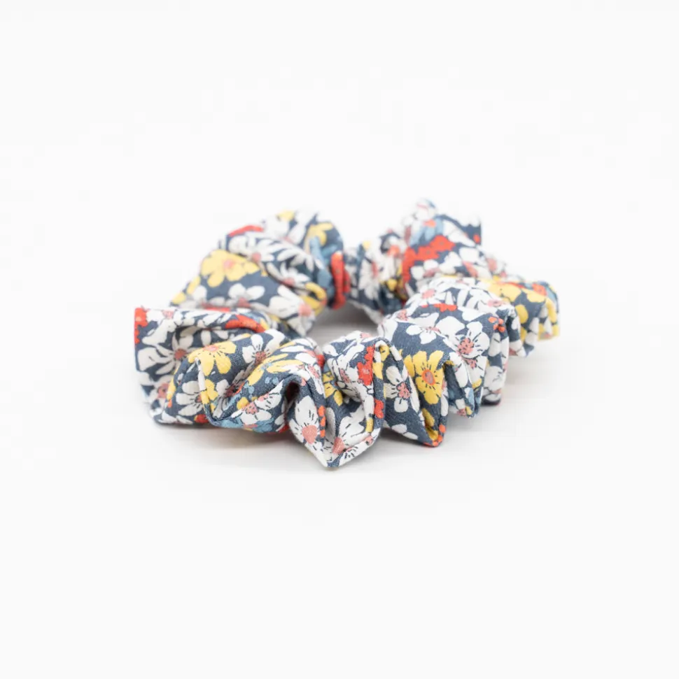 Coletero scrunchie flores color