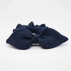 Coletero scrunchie lazo azul marino