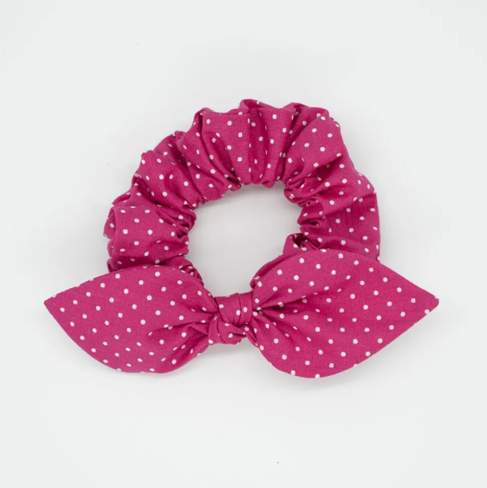 Coletero scrunchie lazo fresa topos