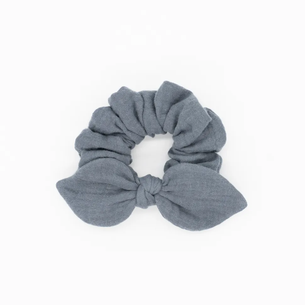 Coletero scrunchie lazo gris antracita