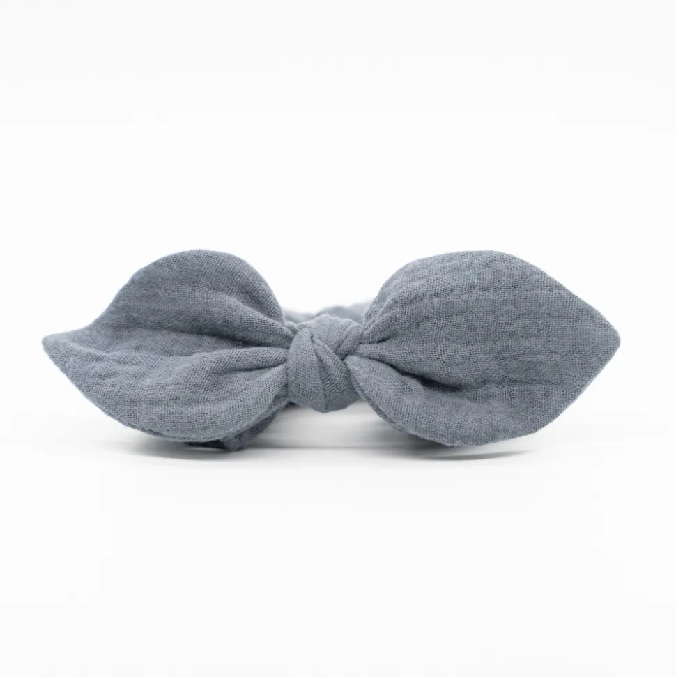 Coletero scrunchie lazo gris antracita