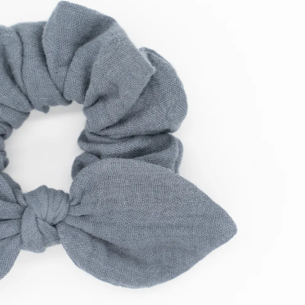 Coletero scrunchie lazo gris antracita