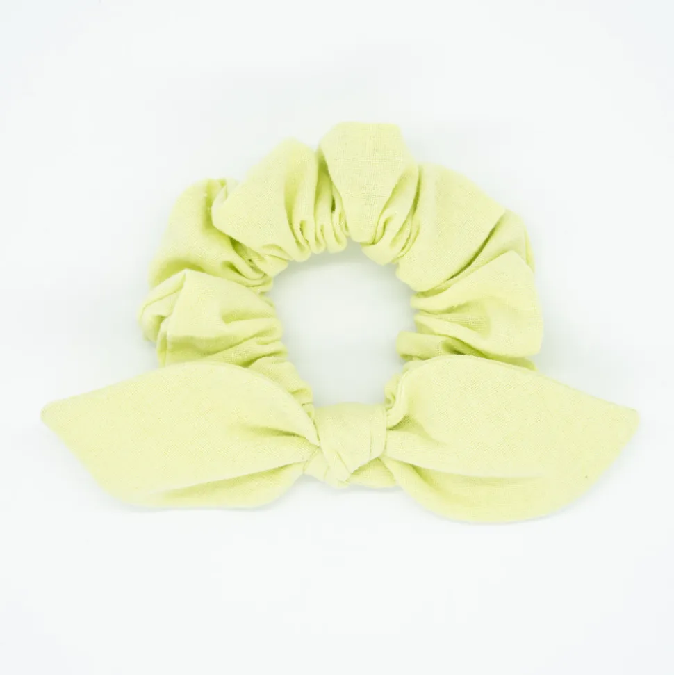 Coletero scrunchie lazo lima rústico