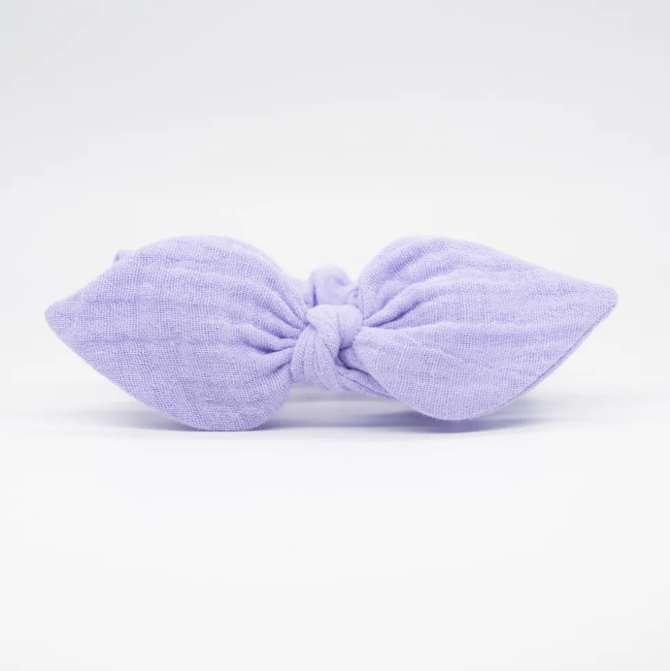 Coletero scrunchie lazo malva