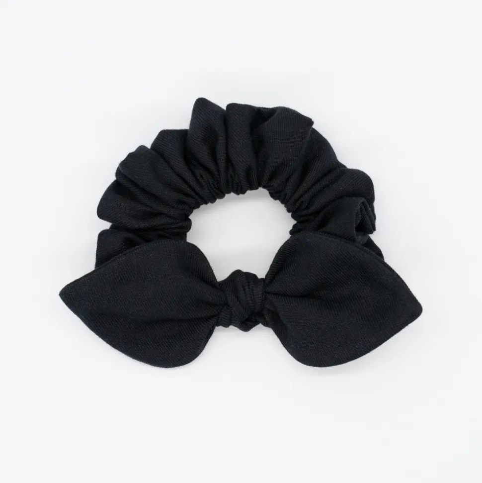 Coletero scrunchie lazo negro