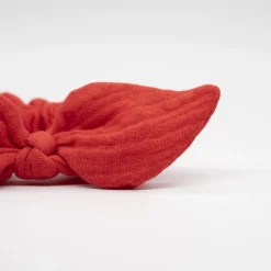 Coletero scrunchie lazo rojo