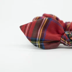 Coletero scrunchie lazo tartán