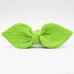 Coletero scrunchie lazo verde flúor