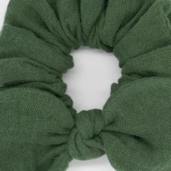 Coletero scrunchie lazo verde oscuro