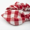 Coletero scrunchie lazo vichy rojo