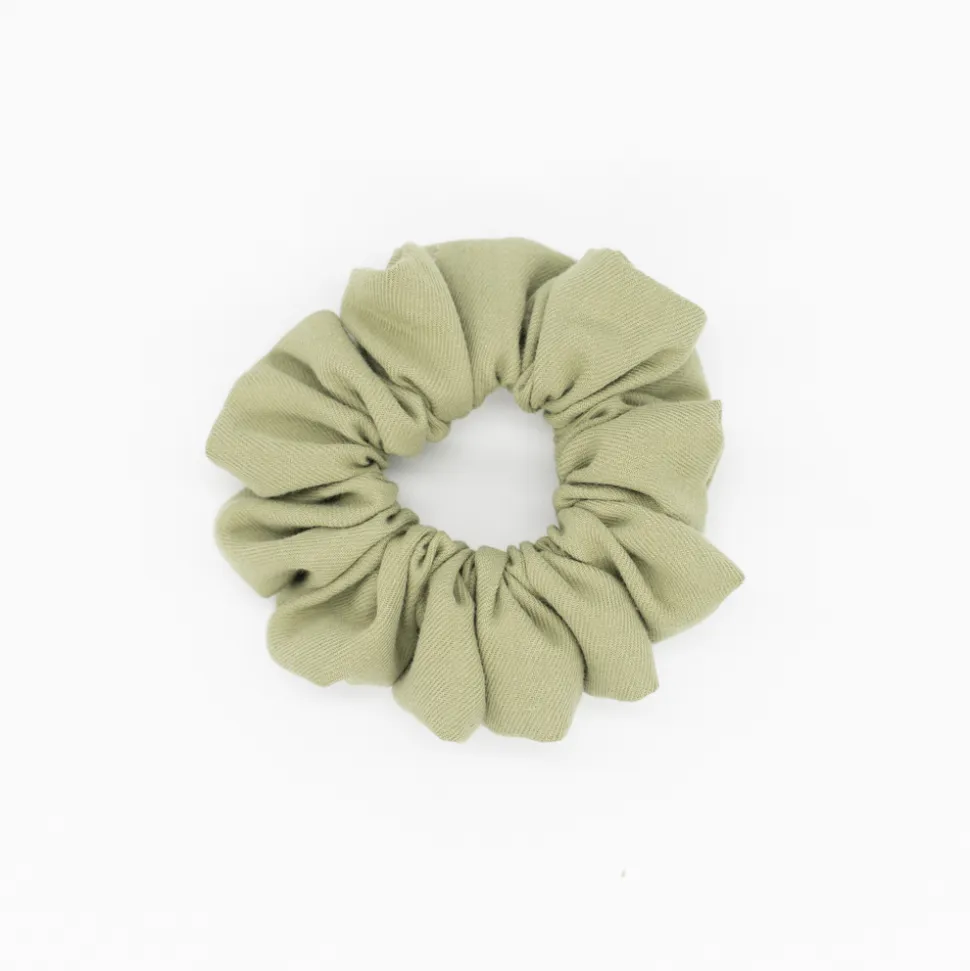 Coletero scrunchie verde musgo