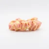 Coletero scrunchie vichy bicolor rosa flamingo