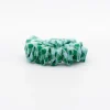Coletero scrunchie vichy bicolor verde