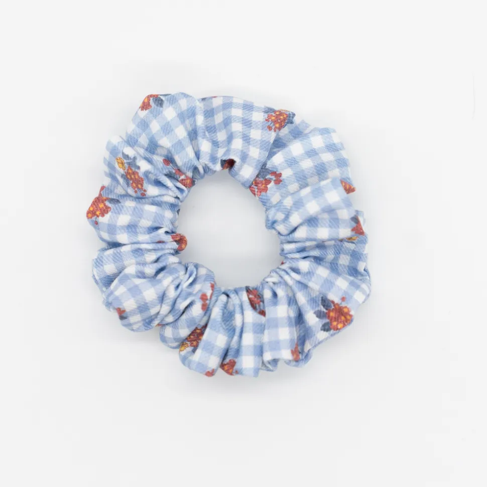Coletero scrunchie vichy flores