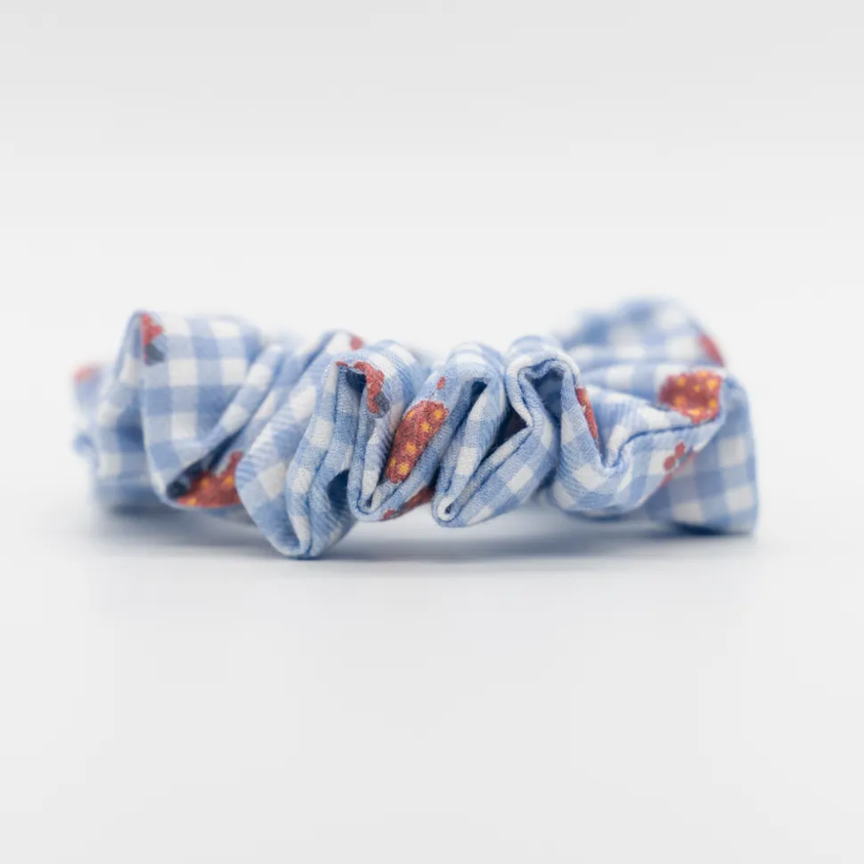 Coletero scrunchie vichy flores