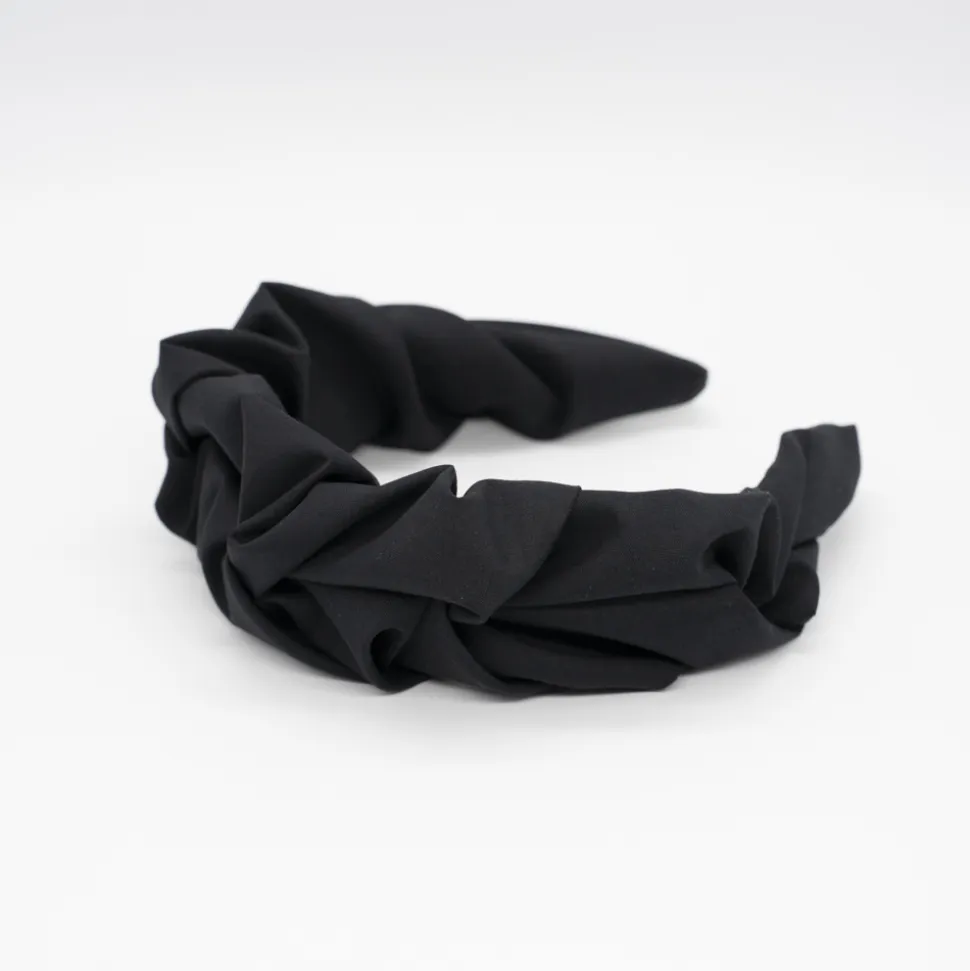 Diadema arrugada negra