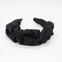 Diadema arrugada negra