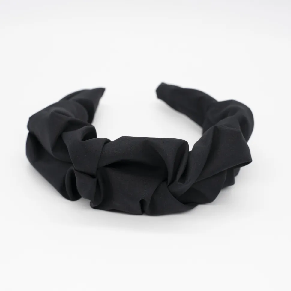 Diadema arrugada negra