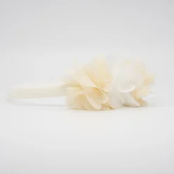 Diadema flor combinada beige