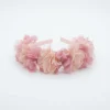 Diadema flores combinada rosa
