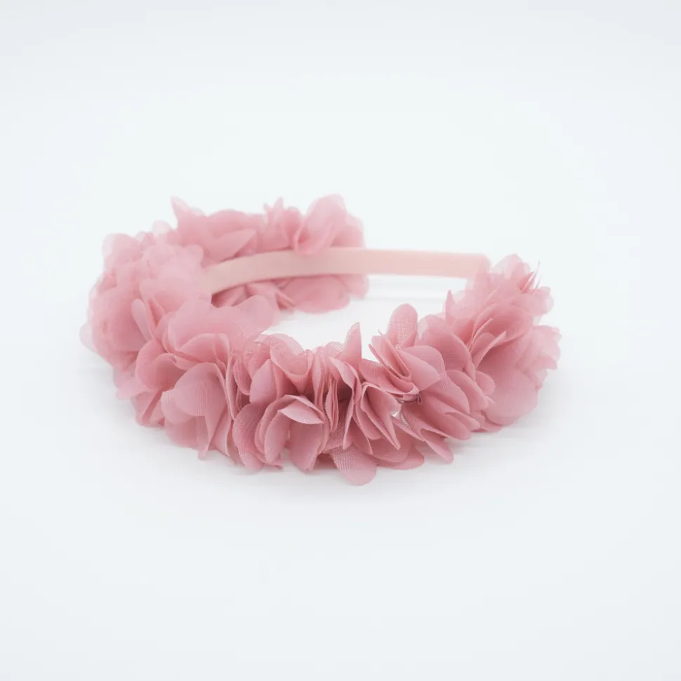 Diadema flores rosa