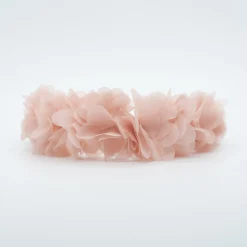 Diadema flores rosa claro