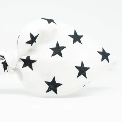Diadema lazo blanca estrellas hecho a mano