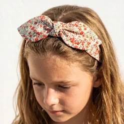 Diadema lazo chloé florecitas hecha a mano