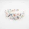 Diadema lazo chloé flores pastel hecha a mano