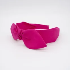 Diadema lazo chloé fucsia hecha a mano