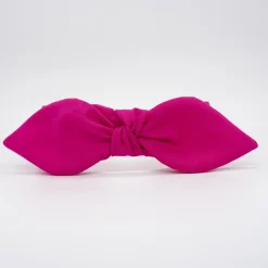 Diadema lazo chloé fucsia hecha a mano