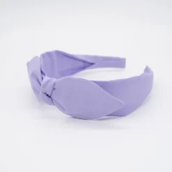 Diadema lazo chloé malva hecha a mano