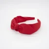 Diadema lazo chloé roja hecha a mano