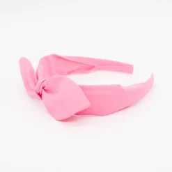 Diadema lazo chloé rosa chicle hecha a mano