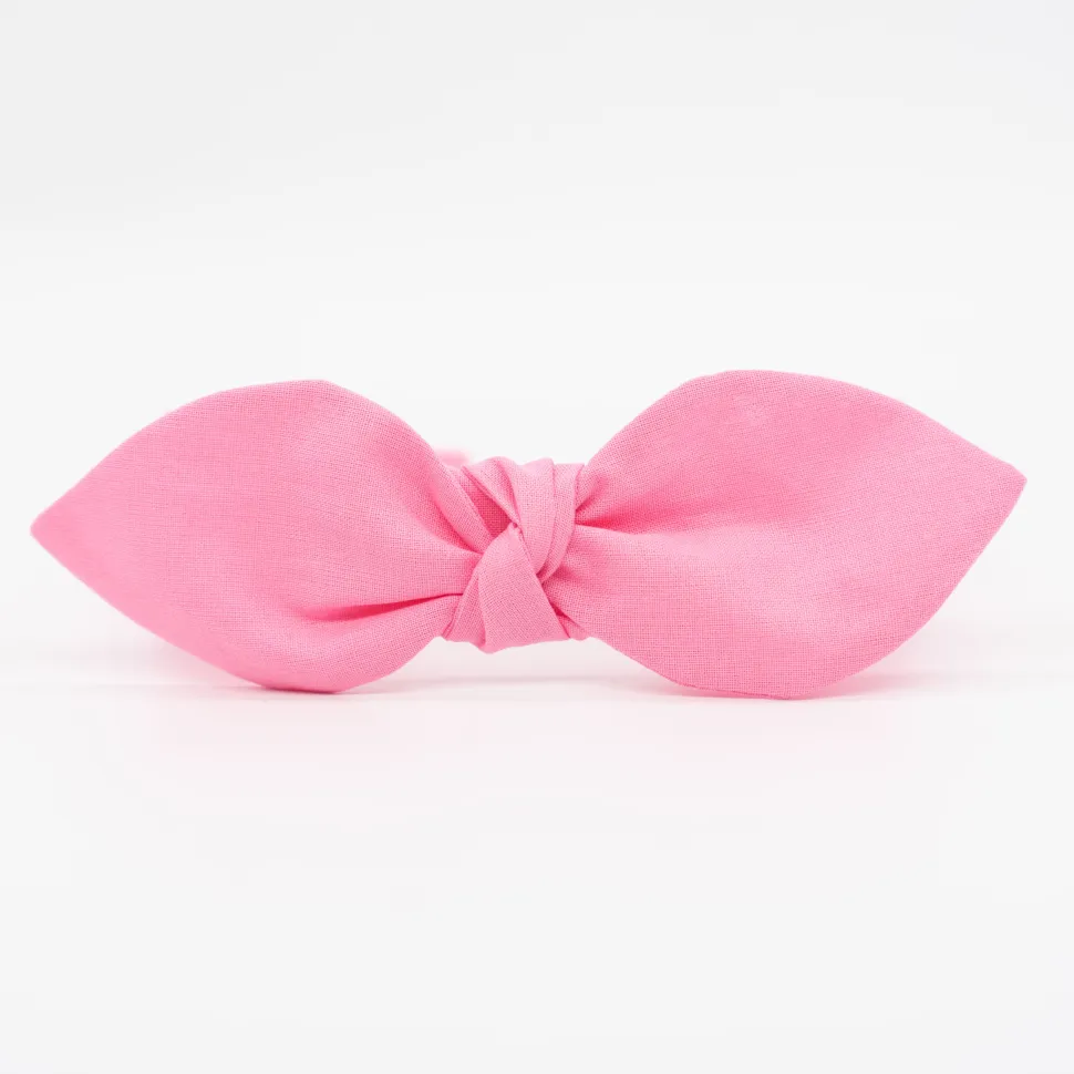 Diadema lazo chloé rosa chicle hecha a mano