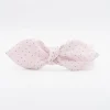 Diadema lazo chloé rosa claro topos