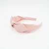 Diadema lazo chloé rosa empolvado hecha a mano