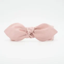 Diadema lazo chloé rosa empolvado hecha a mano