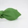 Diadema lazo chloé verde hecha a mano
