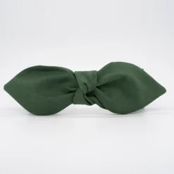 Diadema lazo chloé verde oscuro hecha a mano