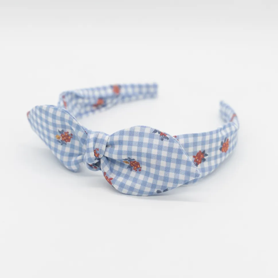 Diadema lazo chloé vichy flores