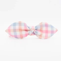 Diadema lazo chloé vichy tricolor